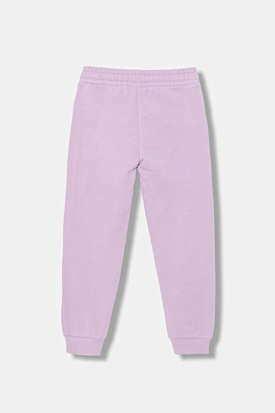 United Colors of Benetton spodnie dresowe bawełniane dziecięce 3J68CF02H.G.Stagionale fioletowy SS26