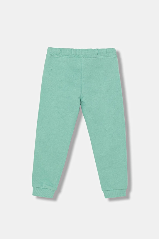 United Colors of Benetton spodnie dresowe bawełniane dziecięce 3J68CF02H.G.Stagionale turkusowy SS26