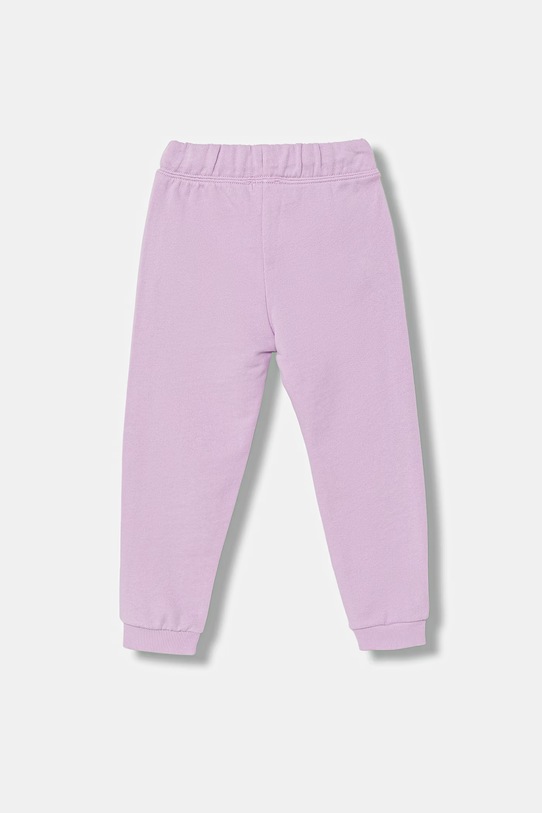 Παιδικό βαμβακερό παντελόνι United Colors of Benetton 3J70GF01N.P.Stagionale μωβ SS26