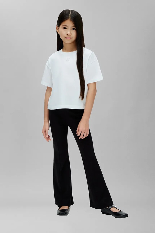 Κοριτσίστικα Calvin Klein Jeans κολάν παιδικά από βισκόζη LVCKSJC10G.128.176.PPY2 μαύρο