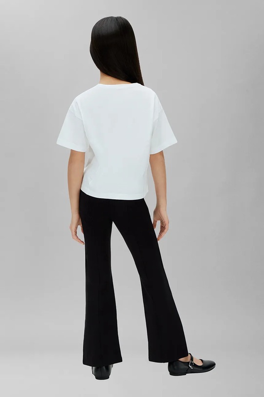 Calvin Klein Jeans κολάν παιδικά από βισκόζη μαύρο LVCKSJC10G.128.176.PPY2