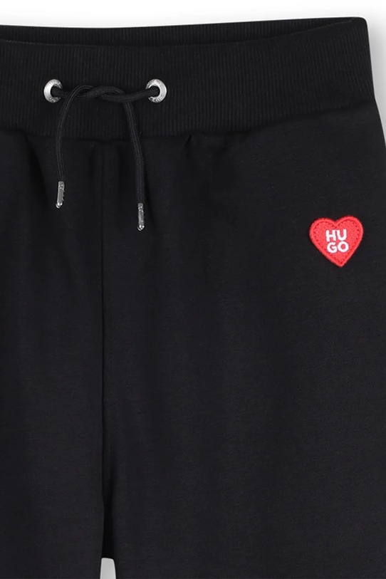 HUGO spodnie dresowe dziecięce czarny G01031.156.162