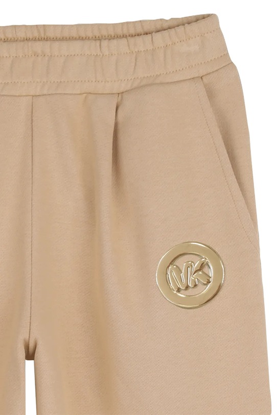 Dječji pamučni donji dio trenirke Michael Kors smeđa R30574.86.108