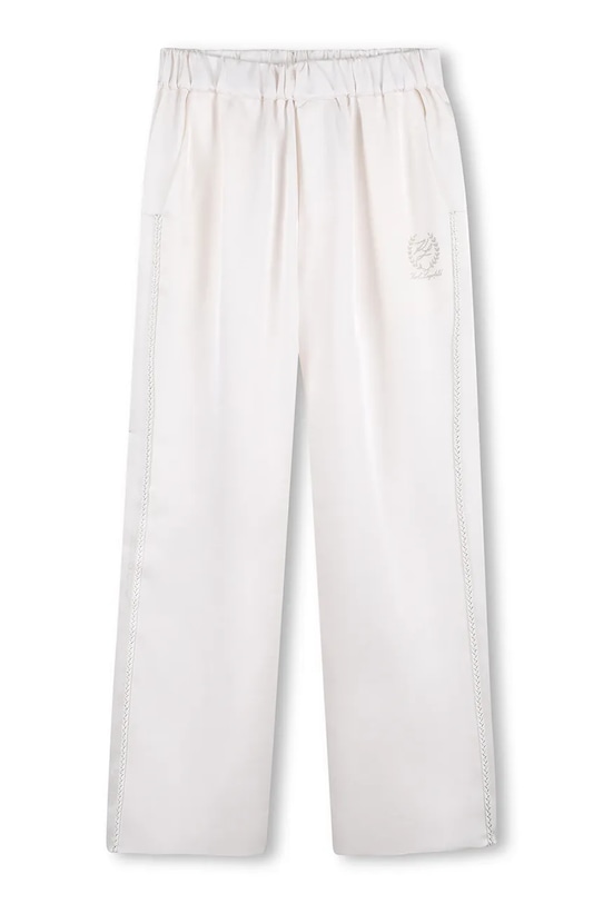 Dječji donji dio trenirke Karl Lagerfeld tkanina bijela Z31129.156.162