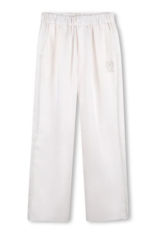 Dječji donji dio trenirke Karl Lagerfeld tkanina bijela Z31129.114.150