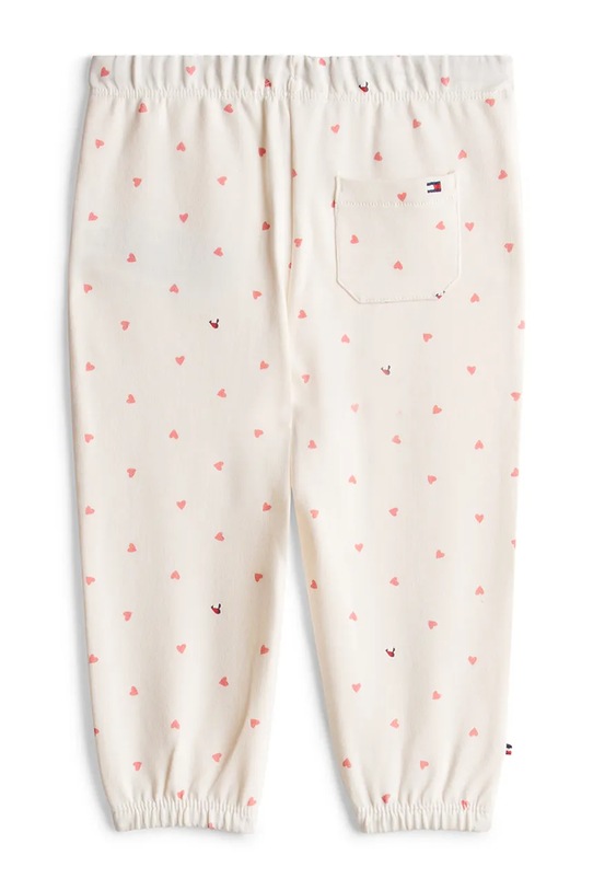 Tommy Hilfiger spodnie dresowe niemowlęce z bawełną KN0KN02384.PPY2 biały SS26