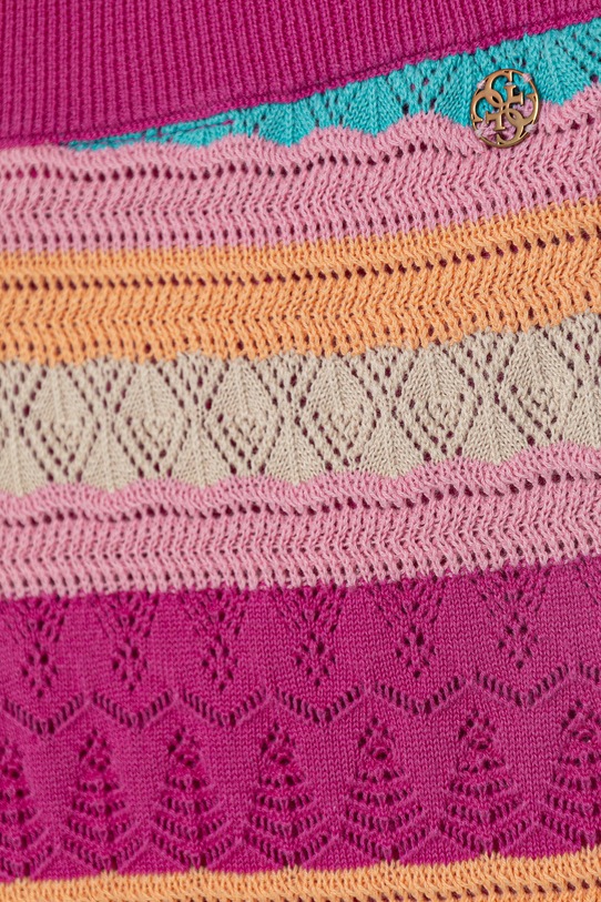 Dziewczynka Guess spodnie dziecięce bawełniane J6GB04.Z5480.PPY2.M różowy