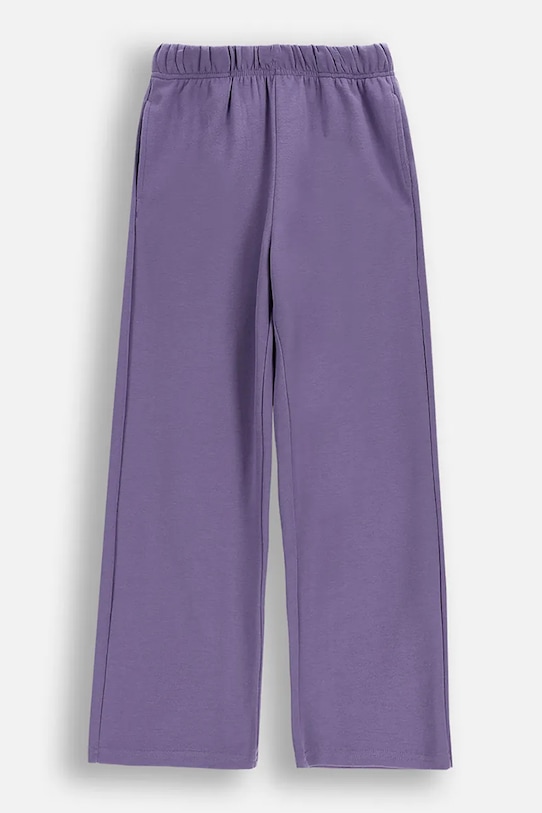 Dětské tepláky Coccodrillo pletenina fialová WC6121101VGA