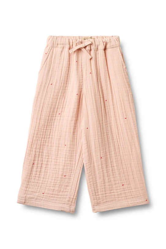 Wheat spodnie bawełniane dziecięce 2706.240.GOTS pomarańczowy SS26