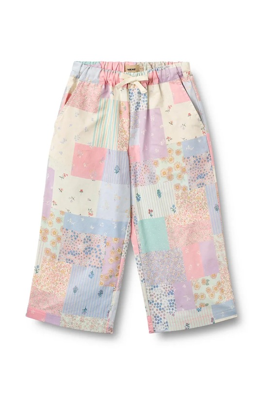 Wheat spodnie bawełniane dziecięce wzorzyste multicolor 2706.261.GOTS