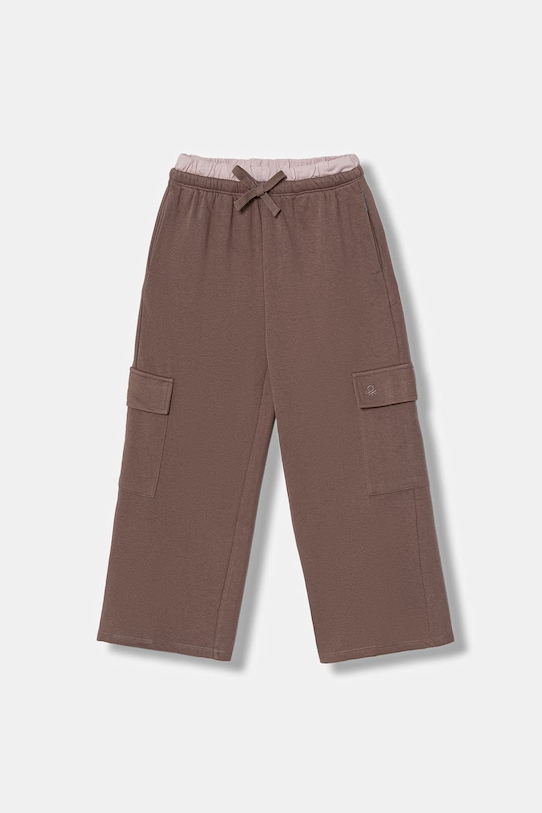 United Colors of Benetton Teplákové nohavice detské hnedá 36EKCF06X.G.Stagionale