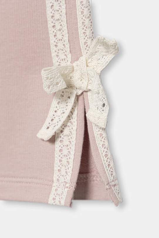 Dievča United Colors of Benetton teplákové nohavice detské bavlnené 3F9VGF05C.P.Stagionale ružová