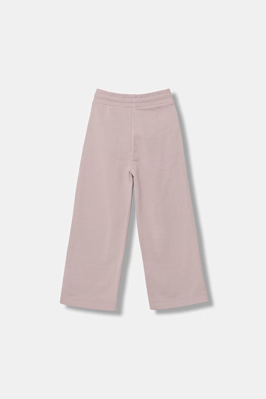 United Colors of Benetton spodnie wide leg dziecięce bawełniane 3NBMCF06Y.G.Stagionale różowy SS26