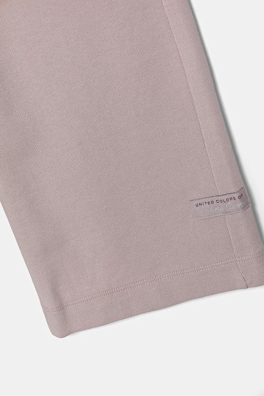 Dziewczynka United Colors of Benetton spodnie wide leg dziecięce bawełniane 3NBMCF06Y.G.Stagionale różowy