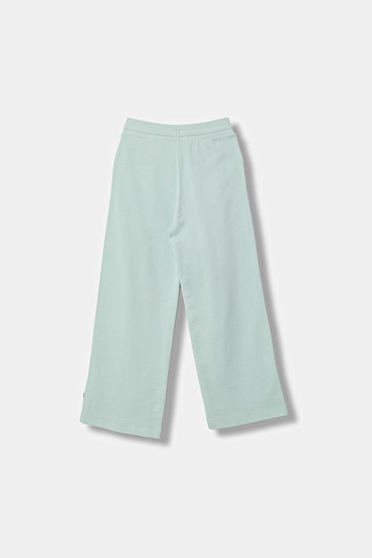 United Colors of Benetton spodnie wide leg dziecięce bawełniane 3NBMCF06Y.G.Stagionale turkusowy SS26