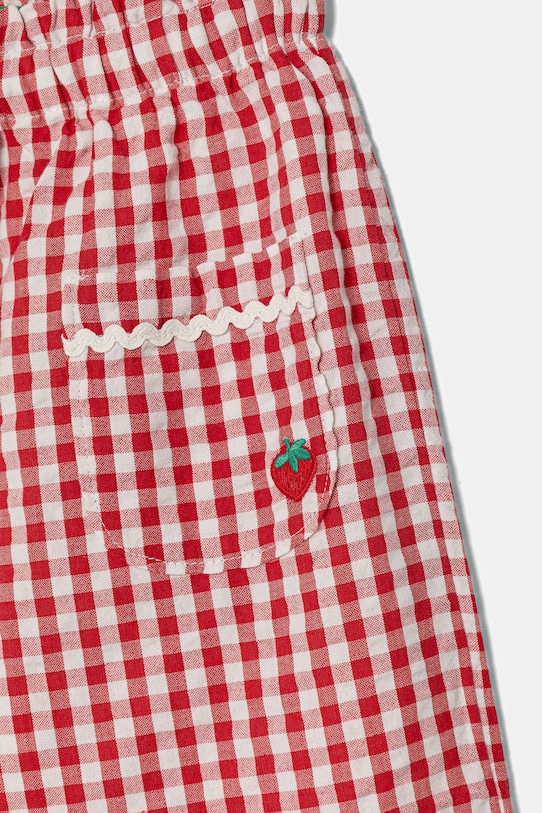 Dziewczynka United Colors of Benetton spodnie dziecięce bawełniane 47QJGF02Y.P.Stagionale czerwony