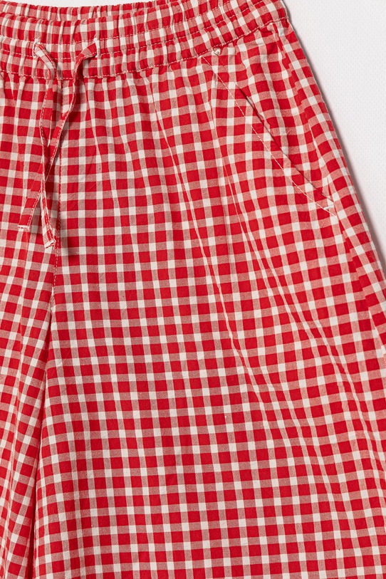 DÍVKA United Colors of Benetton kalhoty se širokými nohavicemi dětské bavlněné 4TEECF05O.G.Stagionale červená