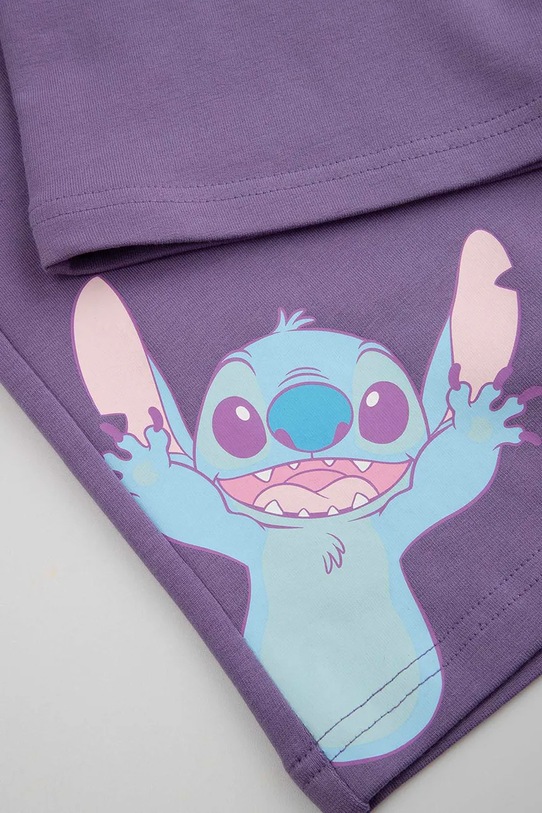 Coccodrillo Pantaloni da tuta per bambini con cotone violetto WC6120101LGD