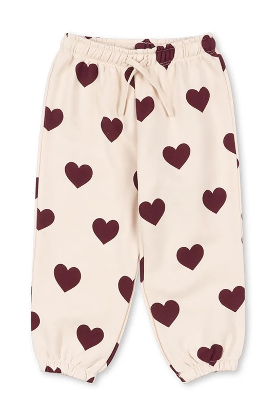 Konges Sløjd spodnie dresowe dziecięce LOU SWEAT PANTS OCS dzianina beżowy KS104345.PreSpring
