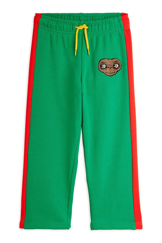 Mini Rodini spodnie dresowe bawełniane dziecięce E.T. 25830100 zielony SS26