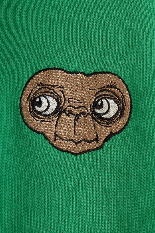 Mini Rodini spodnie dresowe bawełniane dziecięce E.T. zielony 25830100