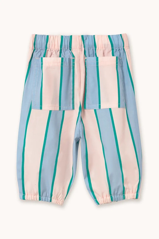 Tinycottons spodnie bawełniane dziecięce RETRO STRIPES POPLIN BABY PANT SS26.280 różowy SS26