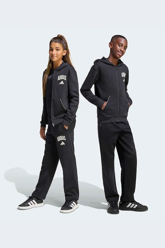 Dječji donji dio trenirke adidas print crna KC4573