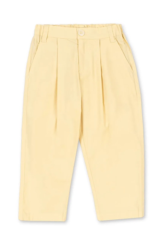 Konges Sløjd spodnie dziecięce CHIM CHINOS GOTS KS104727.PPY2 żółty SS26