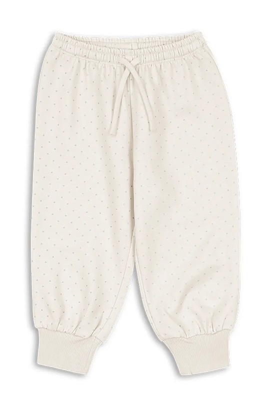 Konges Sløjd spodnie dresowe bawełniane dziecięce LOUPY LOU SWEAT PANTS OCS wzorzyste beżowy KS104950.PPY2