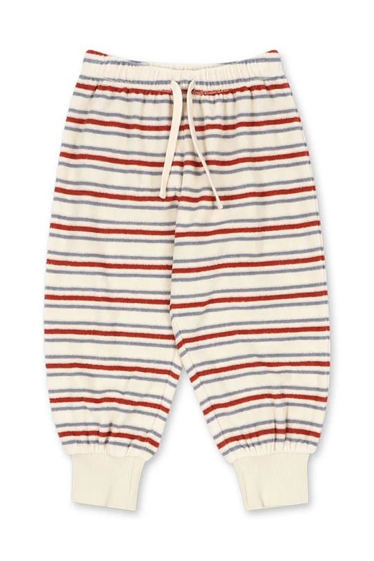 Konges Sløjd spodnie dresowe bawełniane dziecięce ITTY RIB SWEAT PANTS GOTS aplikacja multicolor KS104852.PPY2