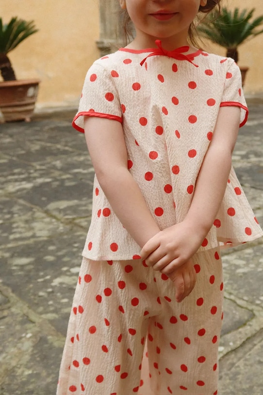 Παιδικό βαμβακερό παντελόνι Konges Sløjd VIVO PANTS GOTS KS105127.PPY2