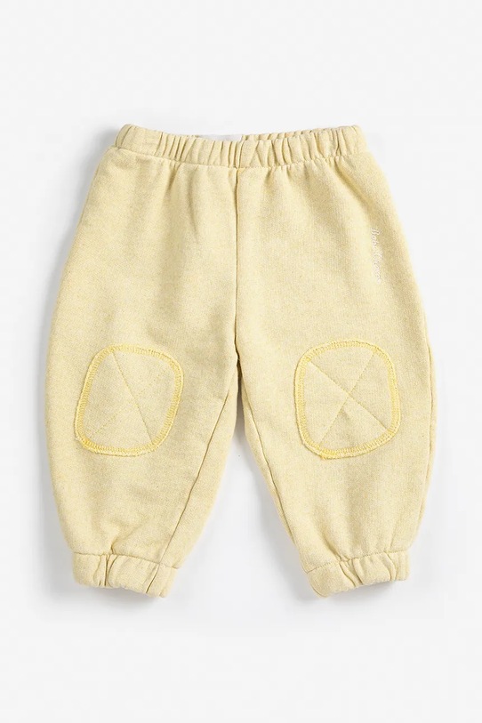 Bobo Choses spodnie dresowe bawełniane niemowlęce 126AB067 żółty SS26