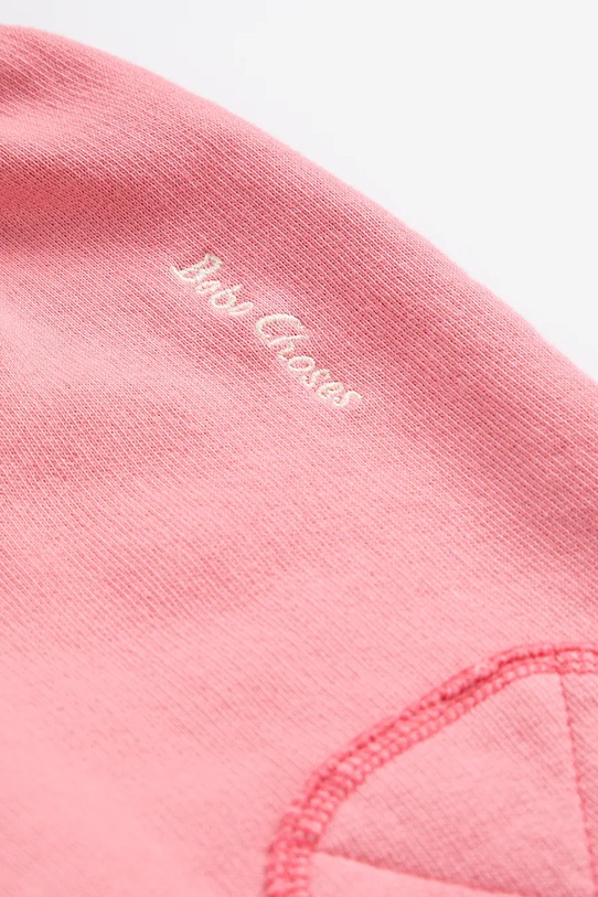 Bobo Choses spodnie dresowe bawełniane niemowlęce różowy 126AB068