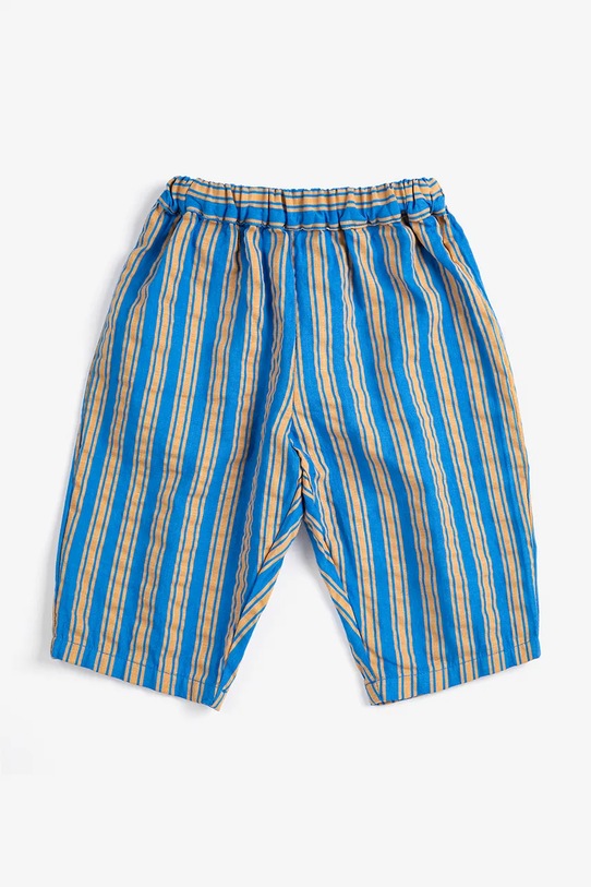 Bobo Choses spodnie bawełniane niemowlęce New Hairline 126AB072 niebieski SS26