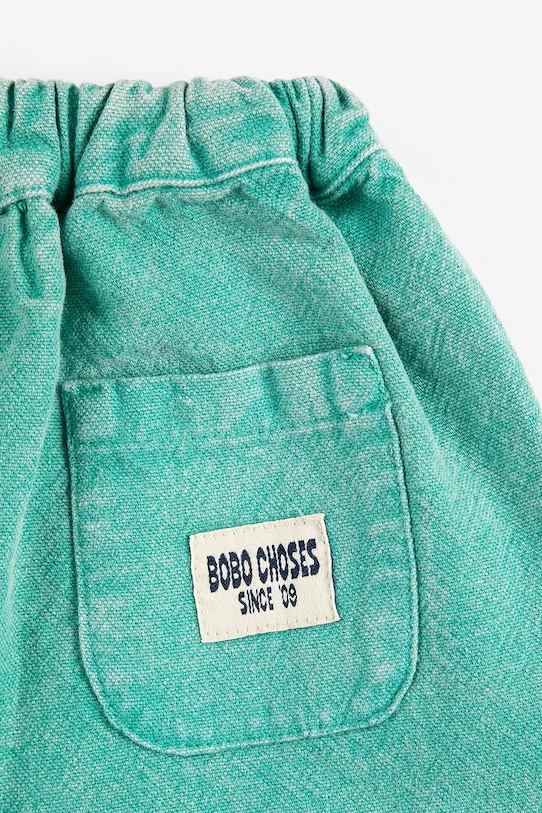 Bobo Choses baba pamut melegítőnadrág Bobo Choses Since 09 türkiz 126AB075