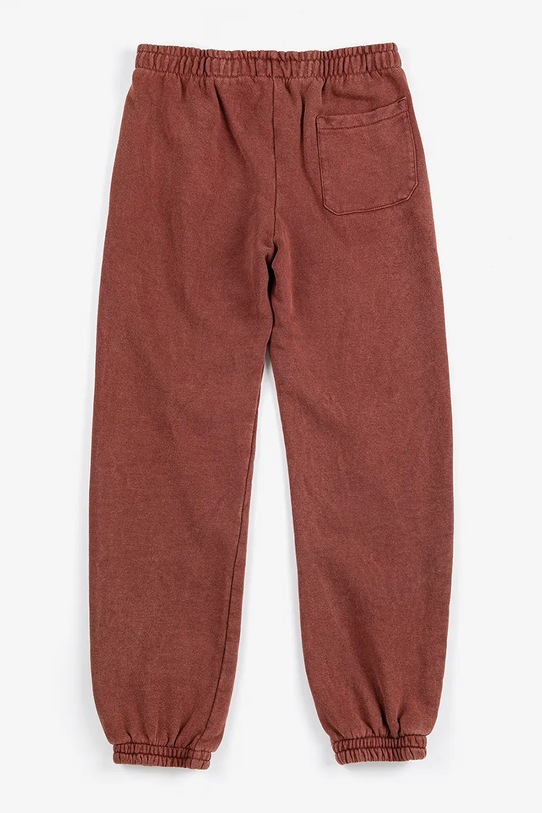 Chłopiec Bobo Choses spodnie dresowe bawełniane dziecięce 126AC084 brązowy