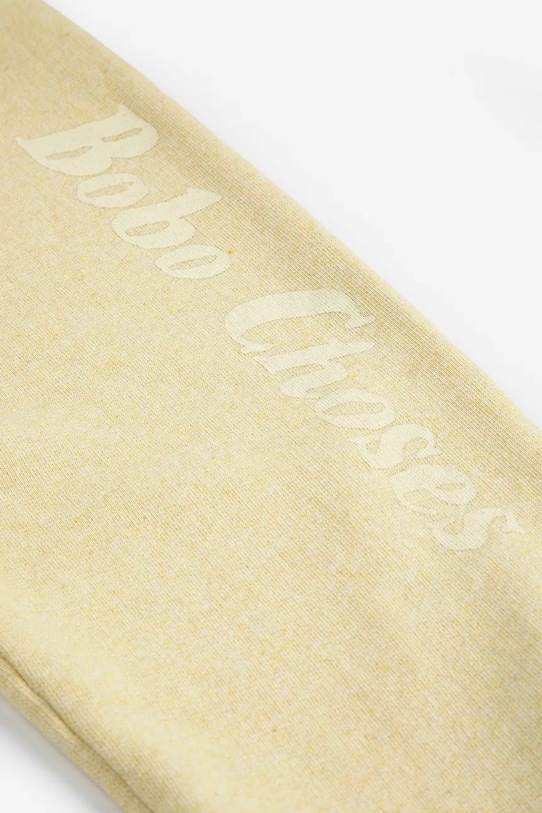 Bobo Choses spodnie dresowe bawełniane dziecięce 126AC085 żółty