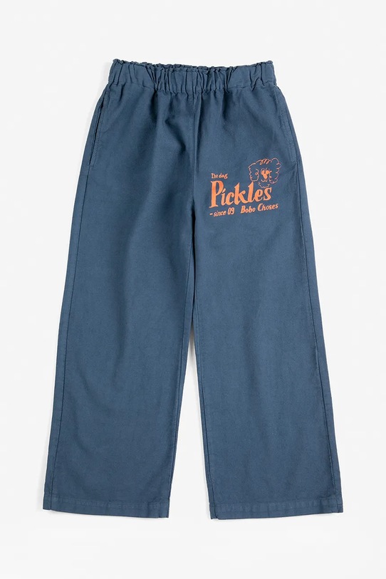 Bobo Choses spodnie dresowe bawełniane dziecięce Pickles The Dog 126AC090 granatowy SS26
