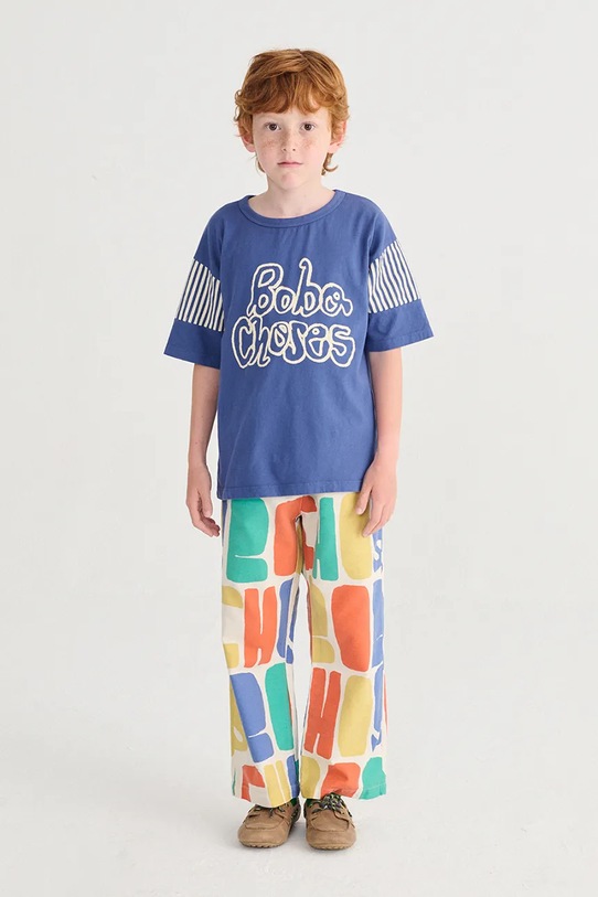 Bobo Choses spodnie dresowe bawełniane dziecięce wzorzyste multicolor 126AC148