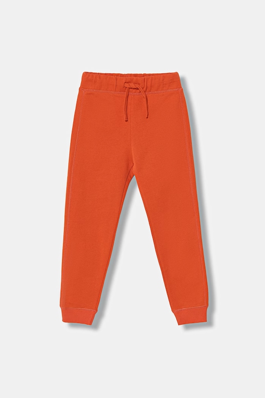 United Colors of Benetton spodnie dresowe bawełniane dziecięce bawełna pomarańczowy 3J68CF058.G.Stagionale
