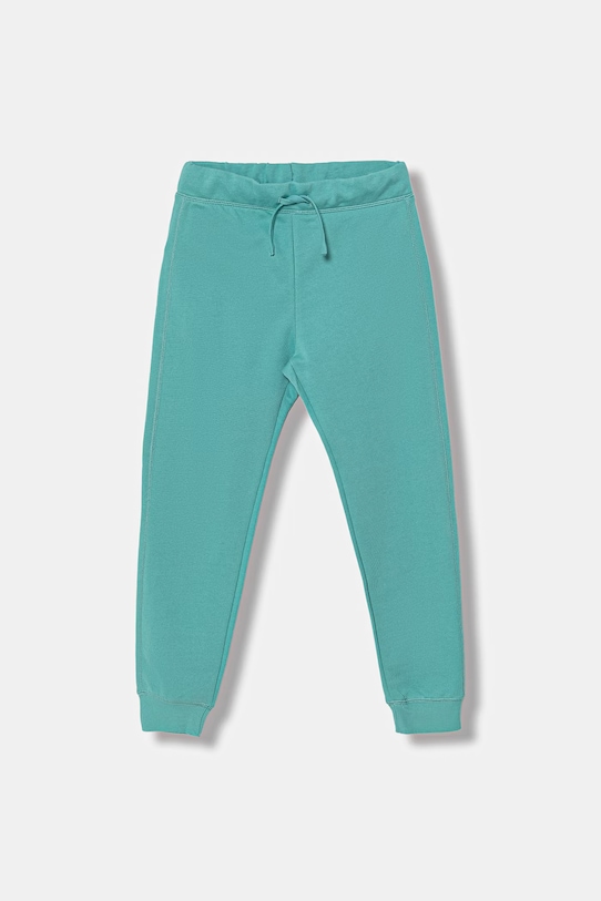 United Colors of Benetton spodnie dresowe bawełniane dziecięce bawełna turkusowy 3J68CF058.G.Stagionale
