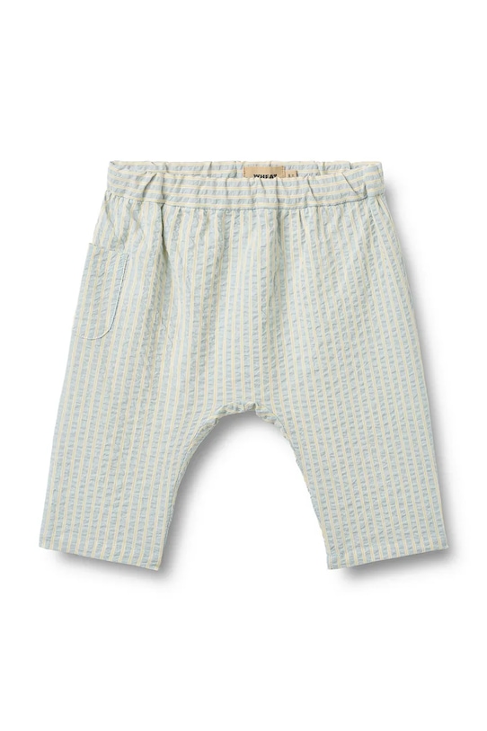 Wheat spodnie niemowlęce bawełniane niebieski 6737.430.GOTS