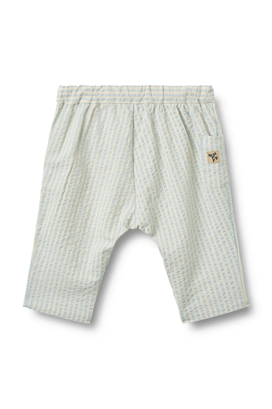 Wheat spodnie niemowlęce bawełniane 6737.430.GOTS niebieski SS26