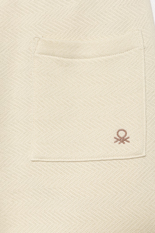 Chłopiec United Colors of Benetton spodnie dresowe dziecięce bawełniane 30DSCF06W.G.Stagionale beżowy