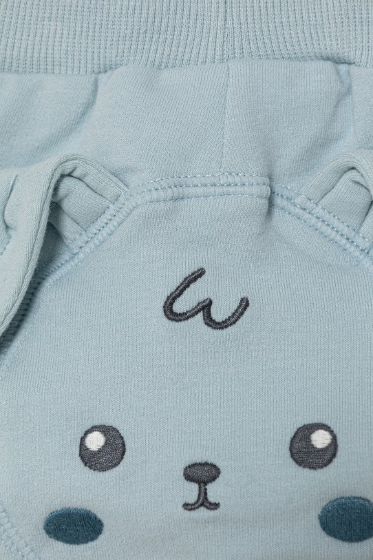 CHLAPEC United Colors of Benetton tepláky dětské bavlněné s elastanem 35FNAF029.W.Stagionale modrá