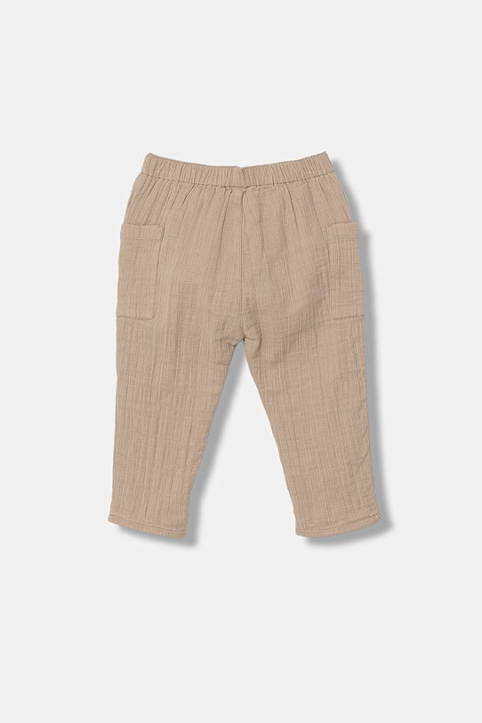 United Colors of Benetton spodnie dziecięce bawełniane 4HRGAF01S.W.Stagionale beżowy SS26