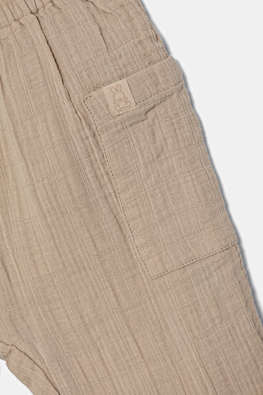 Chłopiec United Colors of Benetton spodnie dziecięce bawełniane 4HRGAF01S.W.Stagionale beżowy