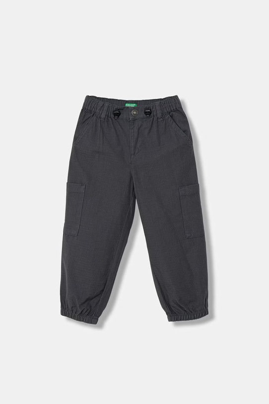 United Colors of Benetton spodnie joggery dziecięce bawełniane szary 456SGF01R.P.Stagionale