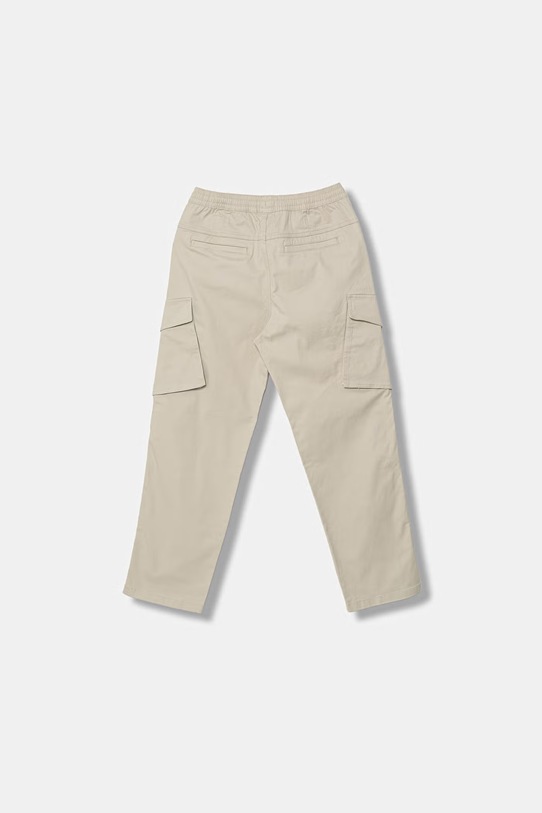 United Colors of Benetton spodnie dziecięce bawełniane z elastanem 4TCGCF05D.G.Stagionale beżowy SS26