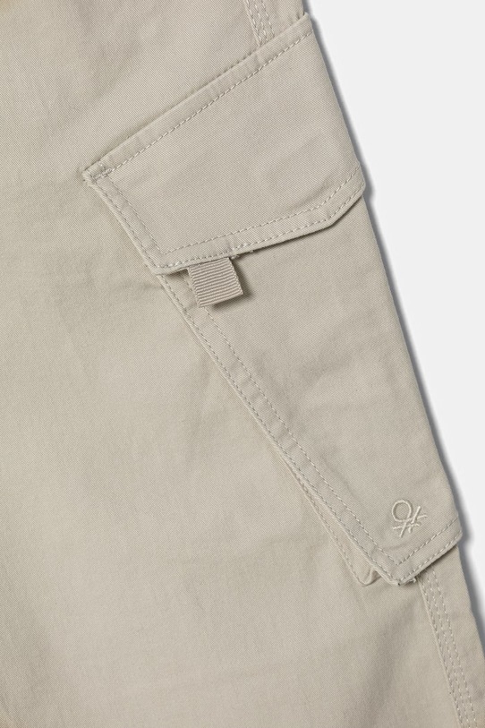 Chłopiec United Colors of Benetton spodnie dziecięce bawełniane z elastanem 4TCGCF05D.G.Stagionale beżowy